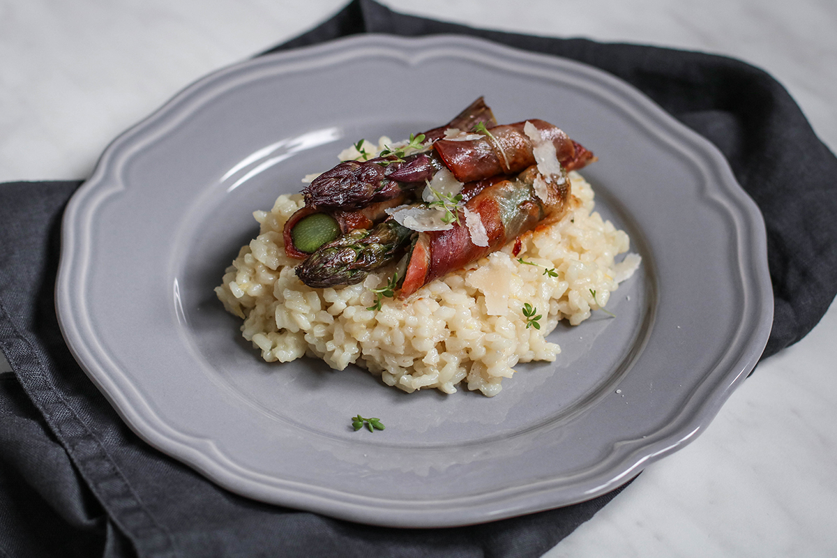 Zitronen Risotto mit Spargel in Schinken | KiMa's Kitchen Zitronen Risotto mit Spargel in Schinken | KiMa's Kitchen